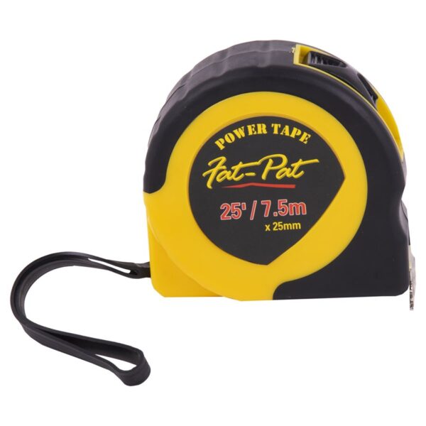 TOOLTECH FATPAT - Tape Measure 25ft (7.5M) X 1in Metric / Imperial