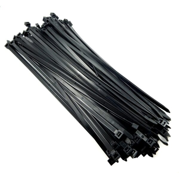 LIGHTWAY - 100pk Cable Ties 8in Black